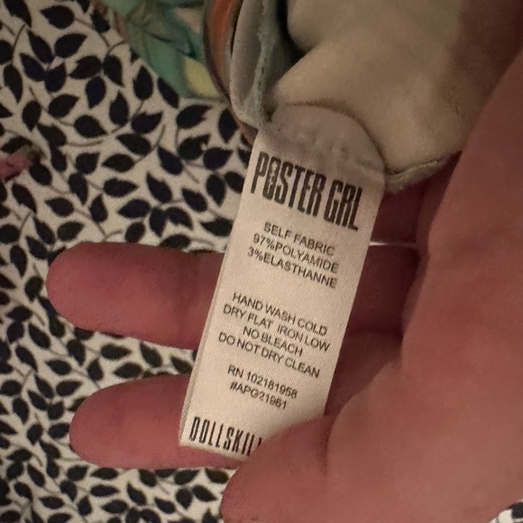 POSTER GIRL Dolls Kill High Rise Hypnosis Habits Swirl Kick Flare Rave Pants XS - Picture 10 of 16